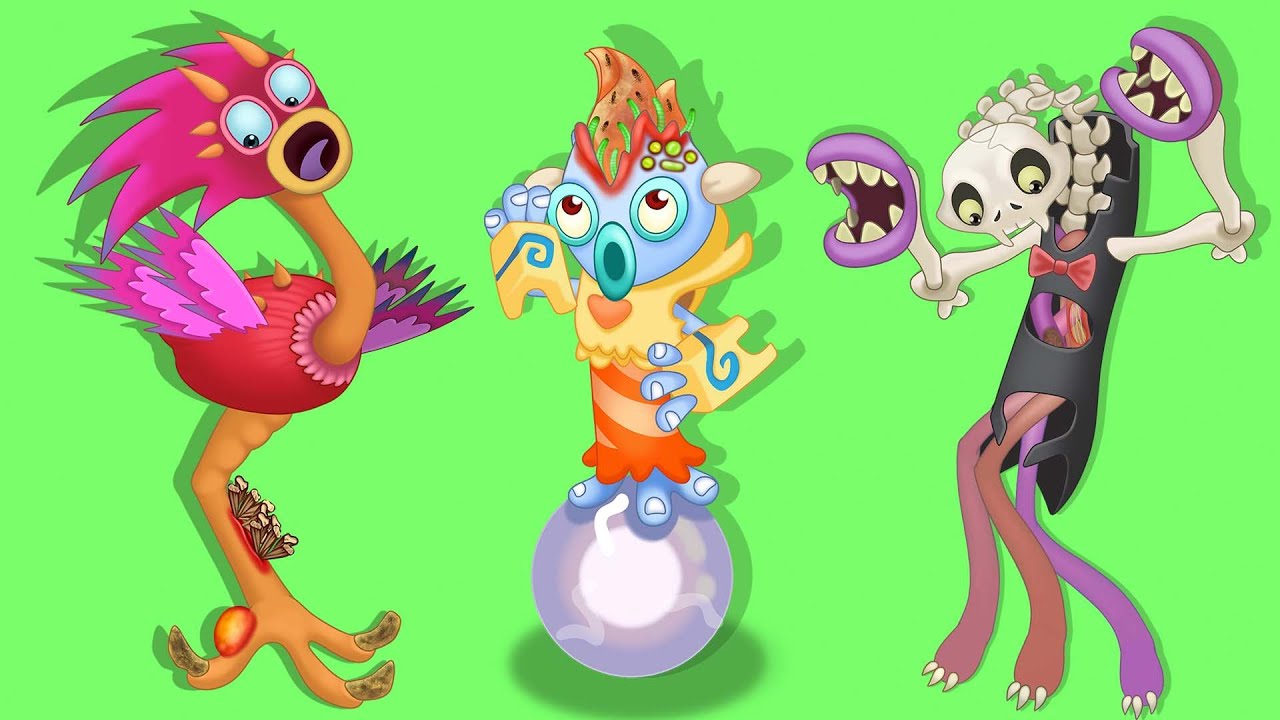 My Singing Monsters Yawstrich & Clackula & Galvana and therapeutic