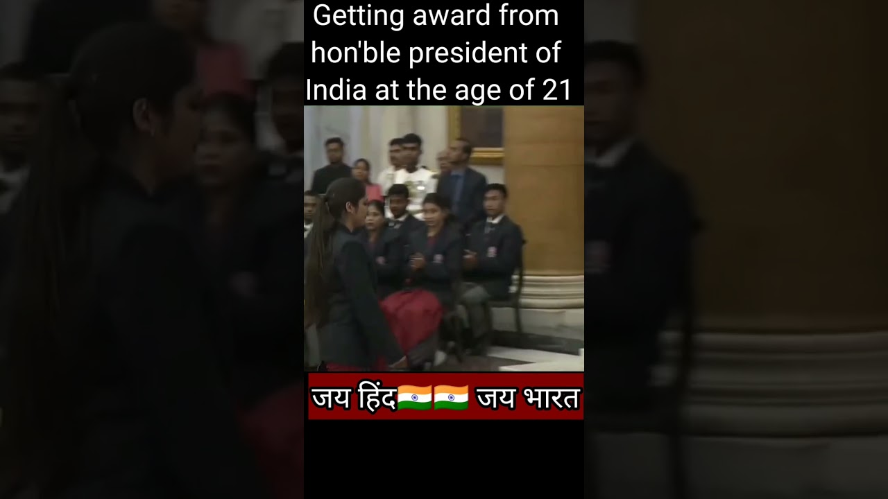 Getting award from hon'ble president of India at the age of 21 