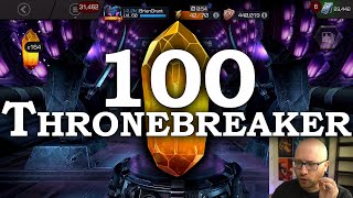 Opening and Analyzing 100 Daily Thronebreaker Crystals | Marvel Contest of Champions
