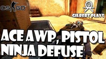 Ace AWP, Pistol plus Ninja Defuse - CSGO Highlights