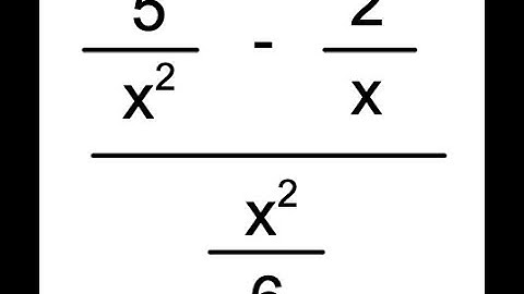How to Simplify Complex Fractions (Int Alg 6.3)