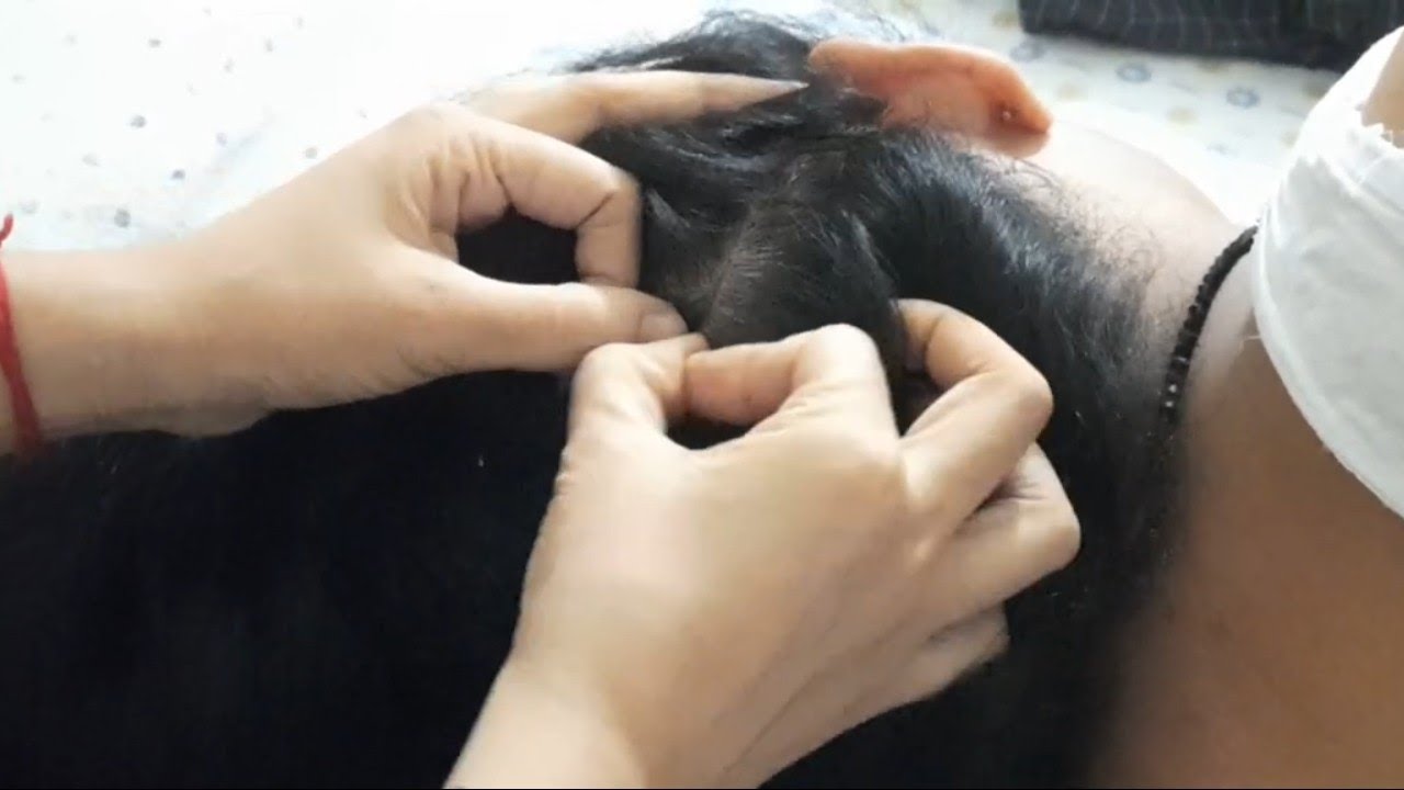 🌜😊 Long hair checking video to sleep - YouTube