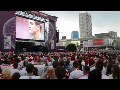 Polska - Grecja Strefa Kibica obrona karnego EURO 2012 POLAND - GREECE