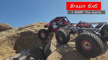 #brazinscalerc 6x6 BAMF Tire Inserts with Proline AZTEK tires