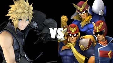 Cloud Vs Three Captain Falcon [CPU Level 9]