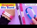 DIY Origami Paper BTS Band /easy craft ideas /how to make /BTS paper craft /art and craft with paper