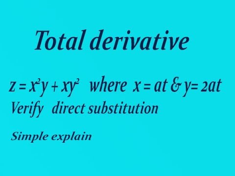 How to solve partial differential equation (total derivative) good ...