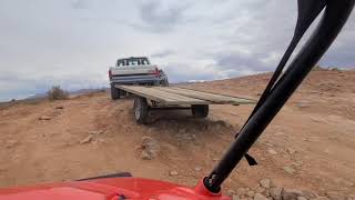 Ford F150 Breaks Down With Trailer On Hells Revenge and Towed out by Xtreme4x4s Kamel Tow Truck