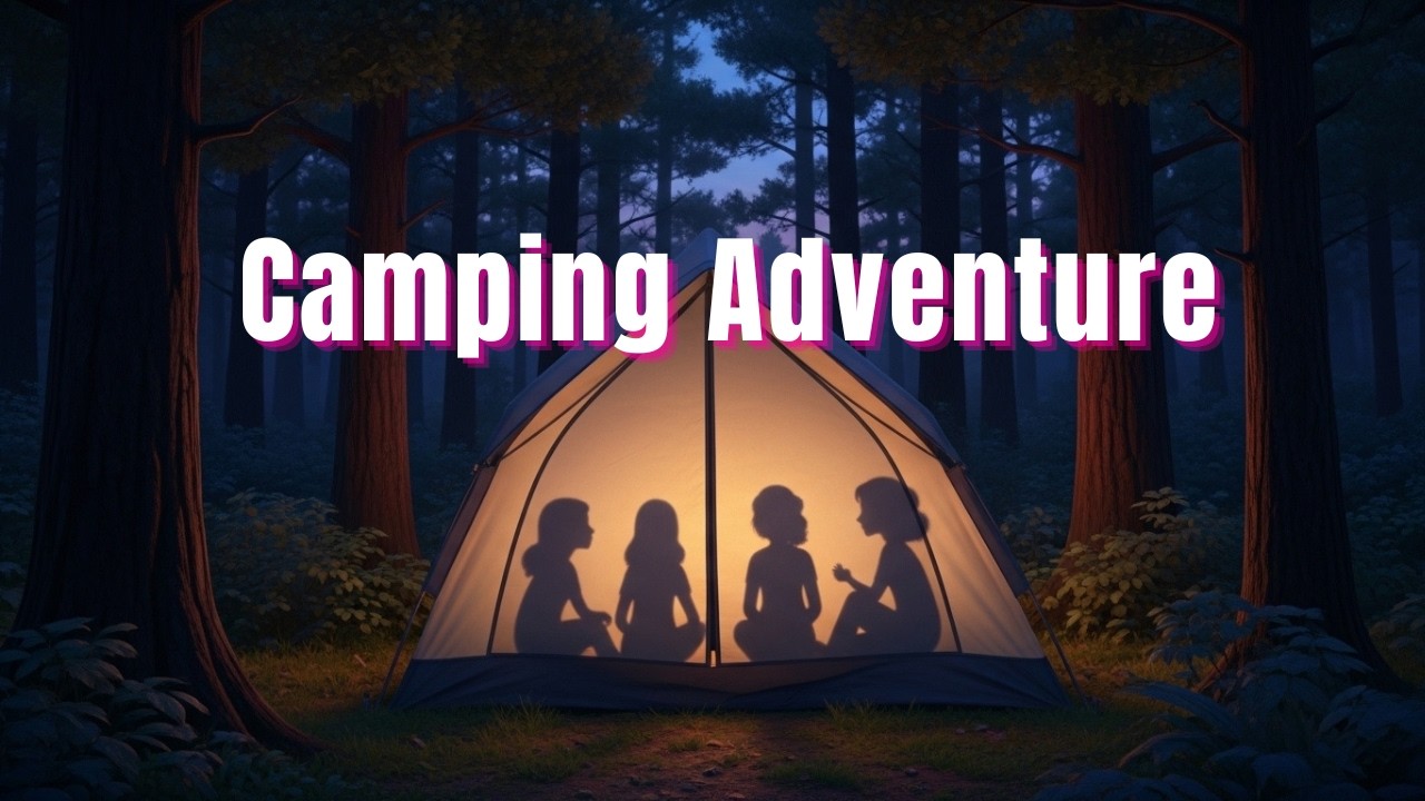 Camping Adventure Story ㅣ Learn English A2-B1 | Animated Fun Listening