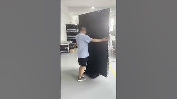 Double sided foldable led poster display video wall, bendable led screen hot sale #ledscreen