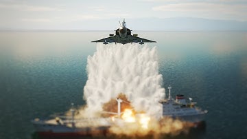 DCS World 2.7 - Attacking a ship with a Mirage 2000