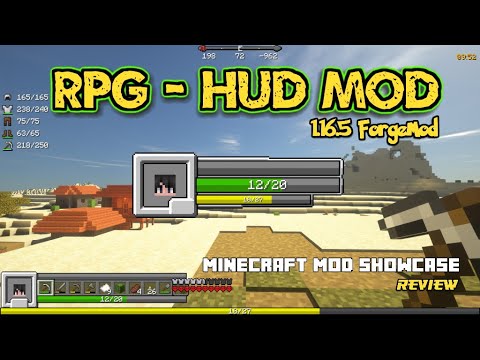 Minecraft 1 16 5 Rpg Hud Mod Review Youtube