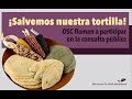 ¡Salvemos nuestra tortilla! OSC llaman a participar en la consulta pública