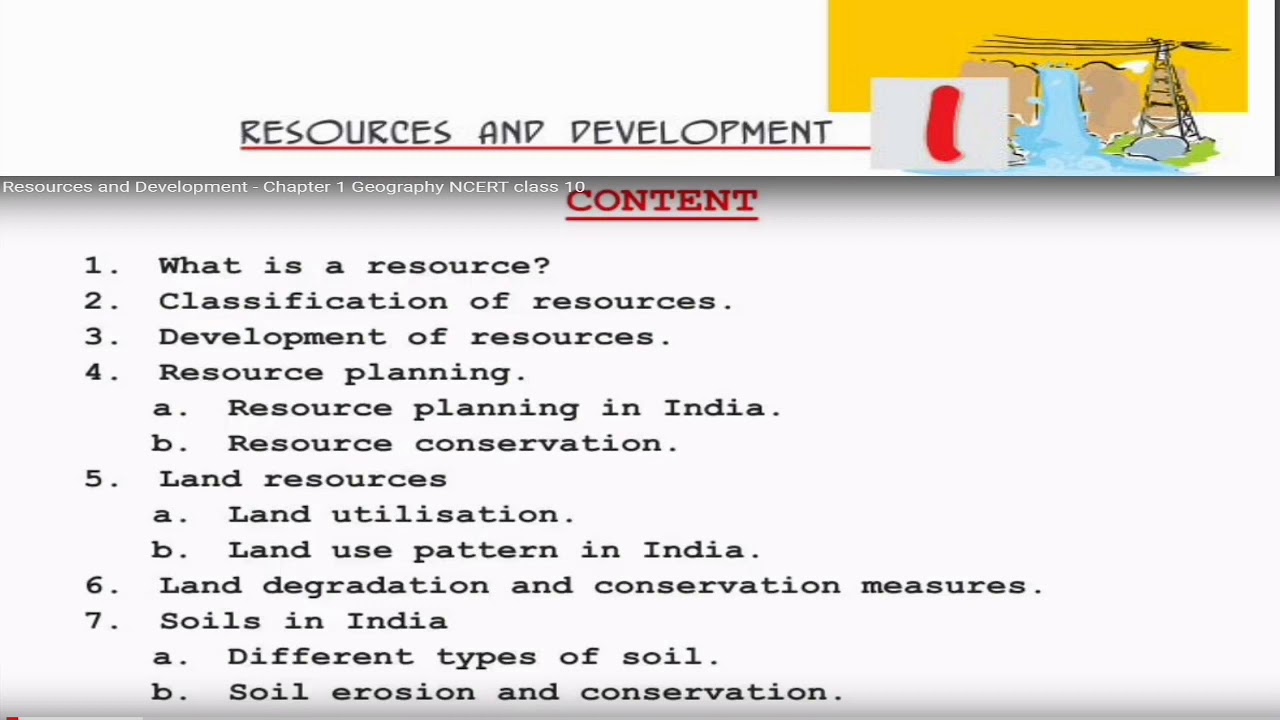 resources and development case study questions class 10