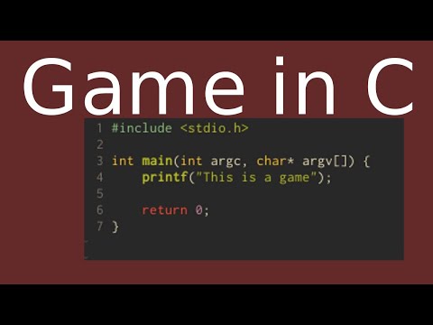 Game in C, watch me struggle (PART 1) - setting up the project