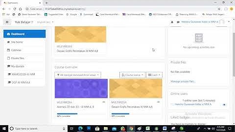 cara siswa mengirim tugas ke e learning