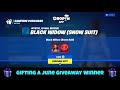 Gifting Black Widow To a V-bucks Giveaway Winner!
