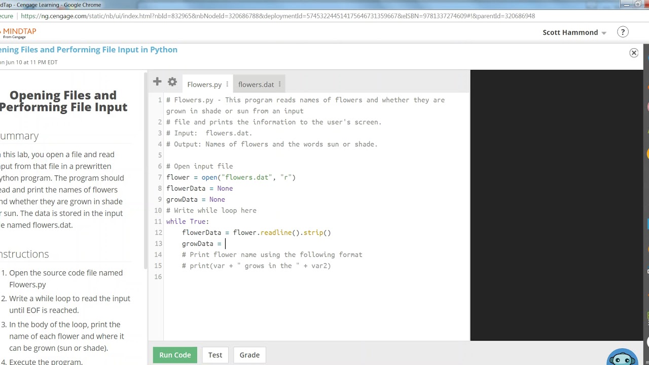 COP1000 Opening Files and Performing File Input in Python - YouTube Cop1000 Opening Files And Performing File Input In Python - Youtube