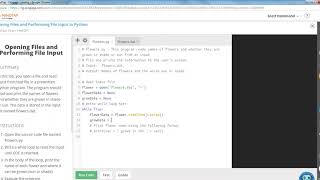 Famous COP1000 Opening Files and Performing File Input in Python Profile