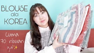 SHOPEE HAUL BLOUSE KEMEJA MURAH ANTI GAGAL!!