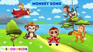 Adorable Monkey Songs for Toddlers | Monkeys Nursery Rhymes Cartoon
