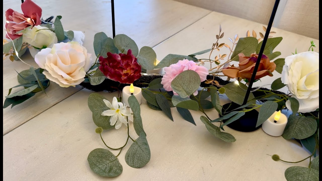 Best Pre-Lit Spring Garland?  Valery Madelyn Floral Decor for Easter, Valentines, Weddings, Tables