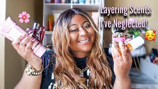 FRAGRANCE LAYERING COMBOS WITH SCENTS IVE BEEN NEGLECTING | BODY WASHES , LOTIONS , PERFUMES , MISTS