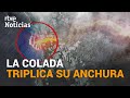 VOLCÁN de LA PALMA: Increíble IMAGEN AÉREA de la nueva FAJANA en la playa de LOS GUIRRES | RTVE