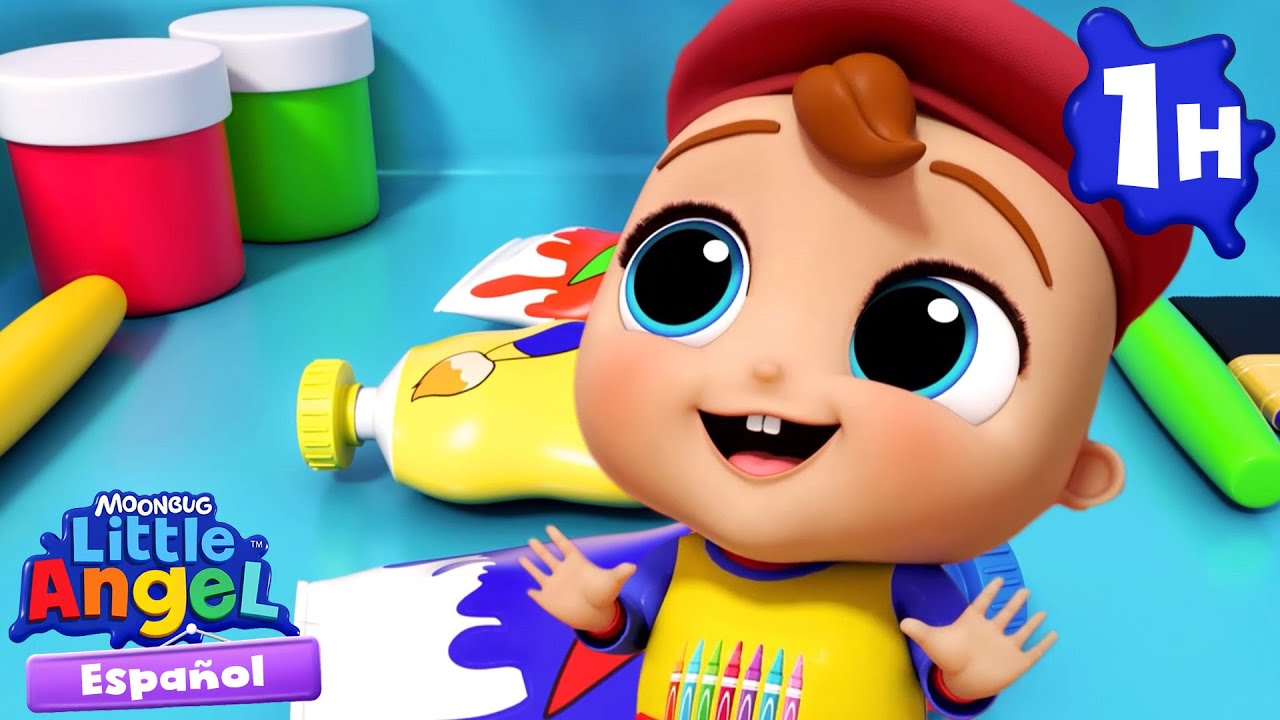 Bebé Juan aprende todos los colores 🎨🖌️ Canciones Infantiles con Bebé Juan🎵 Little Angel Español