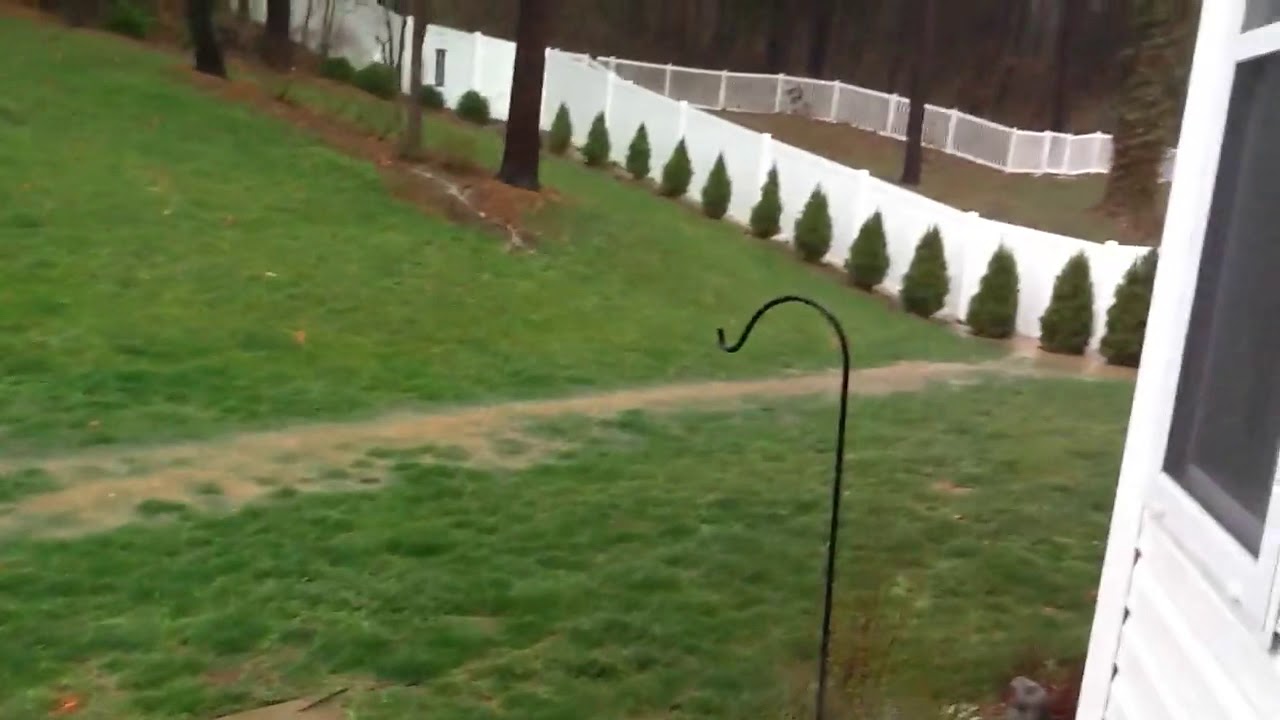 Yard flooding - YouTube