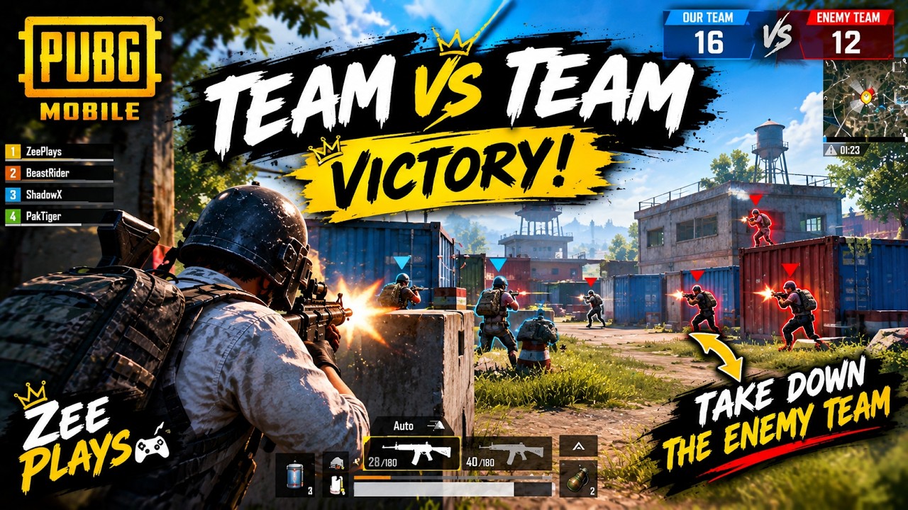 PUBG Mobile Team vs Team Gameplay 🔥 | Victory! | Zee Plays