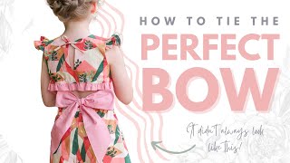 How to Tie the Perfect Bow on a Dress