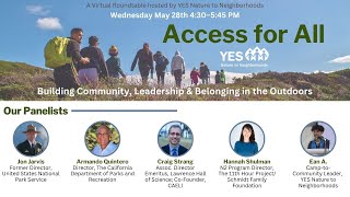 Access for All, Virtual Roundtable Hosted by YES Nature to Neighborhoods