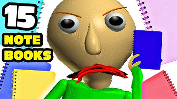 15 Notebooks. (Baldi