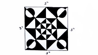 geometric drawing easy step very