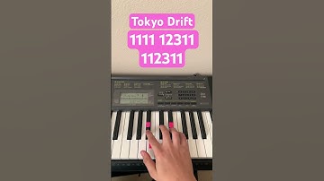 How To Play Tokyo Drift | Easy Piano Tutorial #shorts