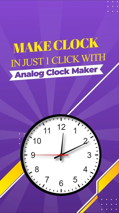How to Create Analog Clock Online – Customizable Clock Generator ...