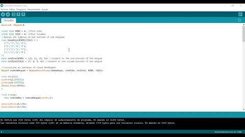 Matriz de botones 4x4 con arduino | Practica para encender 2 leds
