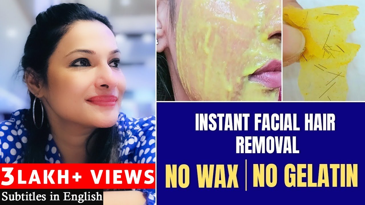 Instant Facial Hair Removal No Wax No Gelatin Face Mask Rethika