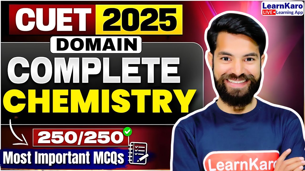 CUET 2025 | Chemistry | Most Important Questions Miss मत करना🔥 #cuet ...