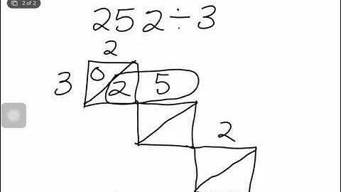 Lattice Division of a 3 by 1 digit number
