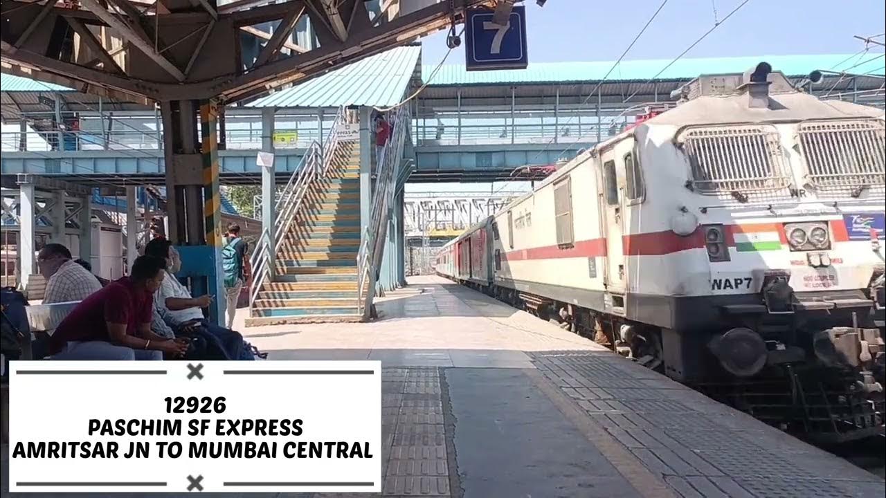 LEGENDARY TRAIN OF WR 12926 PASCHIM EXPRESS (DELUXE EXPRESS) FROM Chart Preparation Time Of Paschim Express