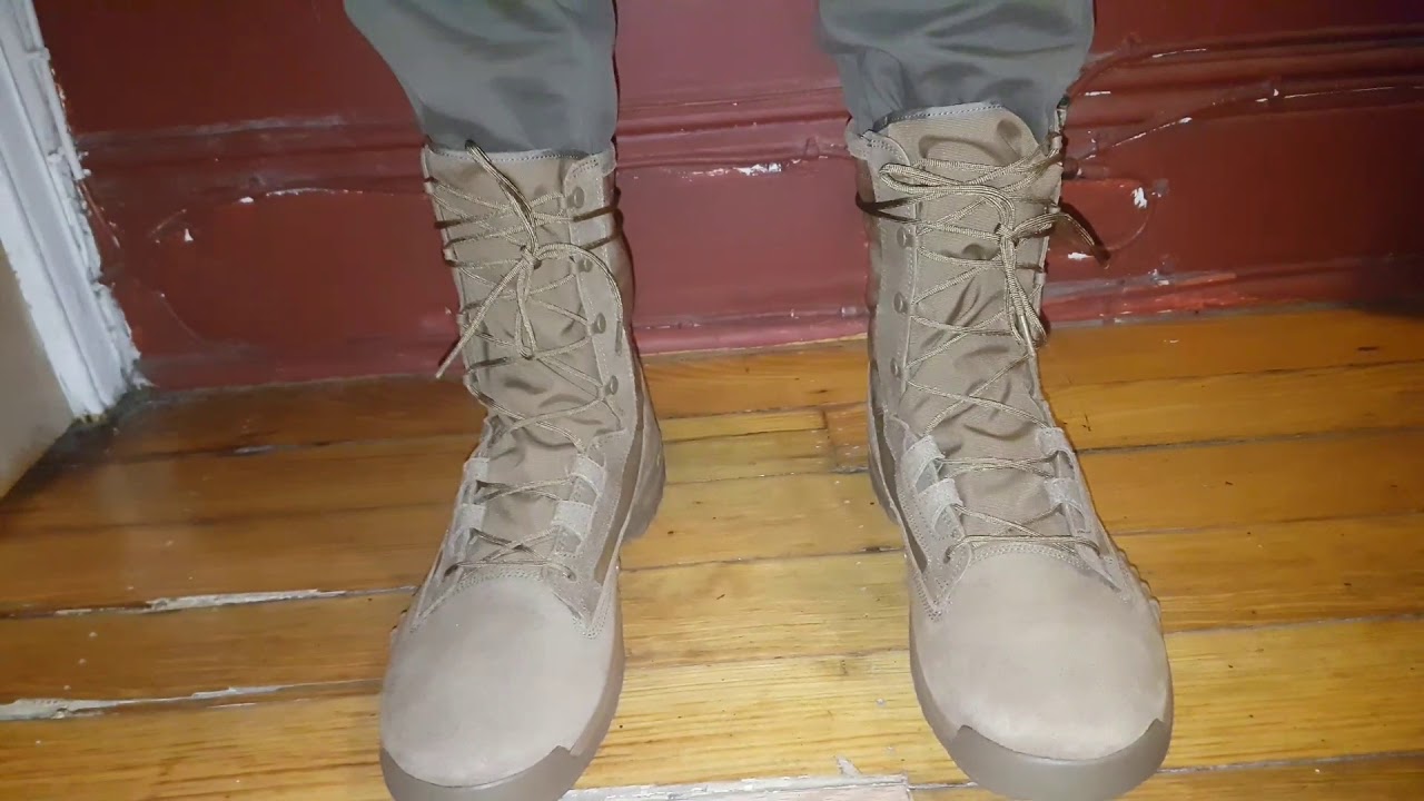 Migración Hamburguesa Delicioso Nike SFB 8 " leather coyote brown boot on feet - YouTube