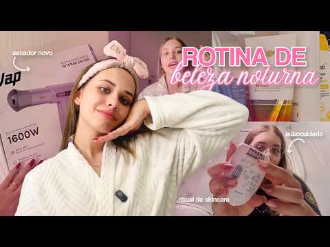 MINHA ROTINA DE BELEZA NOTURNA | dicas de autocuidado, skincare, e cabelo ☆ - Luiza Vinco