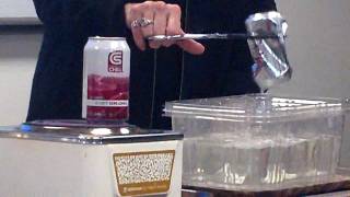Imploding pop cans... airpressure... aka Nothing sucks in science.