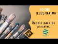 👁️‍🗨️Regalo pack de pinceles para Illustrator 👁️‍🗨️