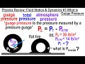 Physics Review: Fluid Statics and Dynamics #3 What Is Gauge Pressure
