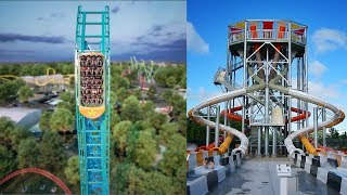 Aquaman Power Wave Water Coaster & Banzai Pipeline! Six Flags Over Texas 2020