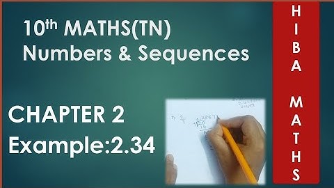 10th maths Ch-2 Example : 2.34 (TN)|NUMBERS & SEQUENCES. A.P