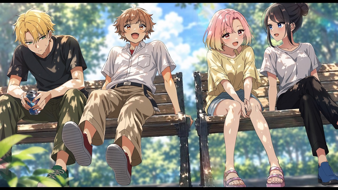 夏休みの4人の日常をのぞき見たら…【総集編】【アニメ】【漫画動画】